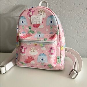 Loungefly Disney Pixar Characters On Clouds Mini Backpack Toy Story Monsters Inc